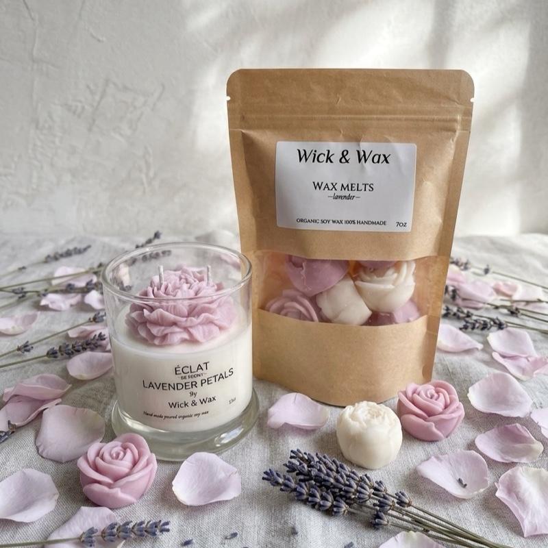 Lavender Petals Candle and Wax Melt Duo