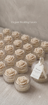 Luxury Glass Jar Candle Favors
