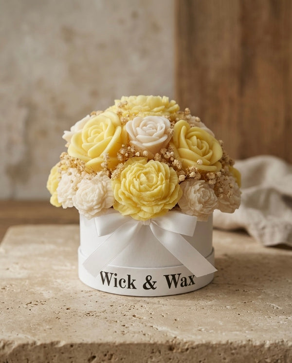 Fresh Linen Candle Bouquet (small)