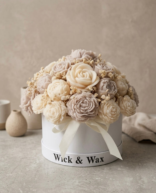 Fresh Linen Candle Bouquet