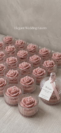 Luxury Glass Jar Candle Favors