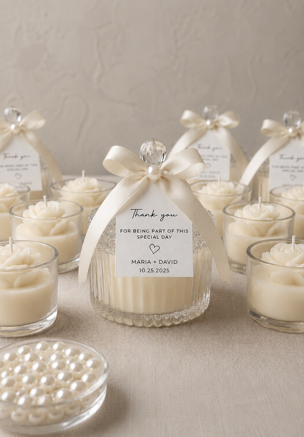 Luxury Glass Jar Candle Favors