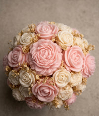 Fresh Cut Roses Candle Bouquet