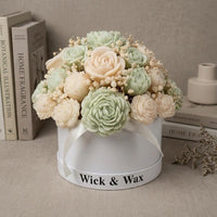 Fresh linen Scented Candle bouquet